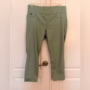 JORDACHE L Pale Green Stretch Pull-On Jeans Jeggings NWOT